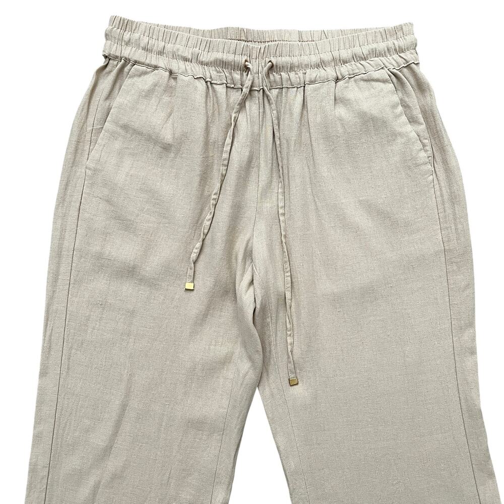 Love Tree Anthropologie Lined Blend Elastic Waist Tan Lounge Pull On Pants Large - Picture 2 of 8